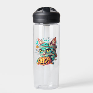 Botella De Agua Gata Momia Divertida Halloween