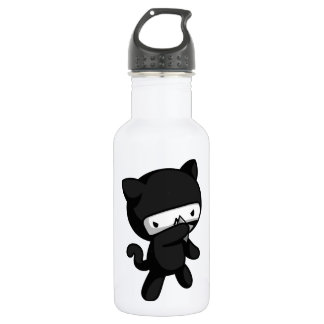 Botella De Agua Gatito de Ninja