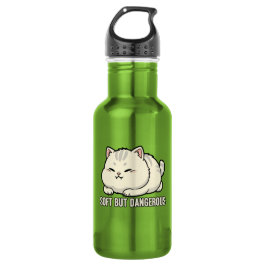Botella De Agua Gatito suave pero peligroso