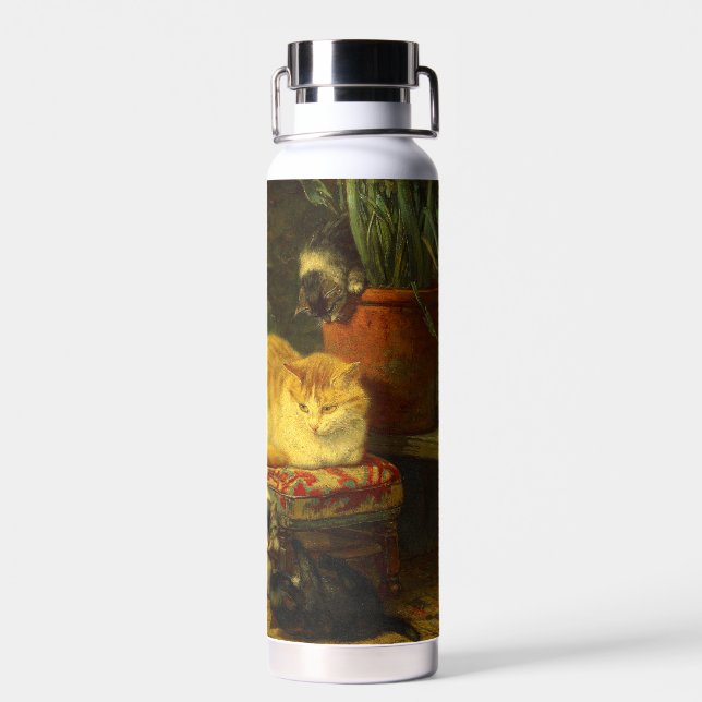 Botella De Agua Gatitos en juego (Atrás)