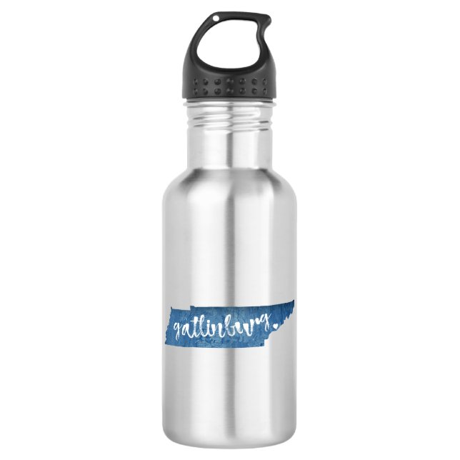 Botella De Agua Gatlinburg Tennessee Wood Grain (Anverso)