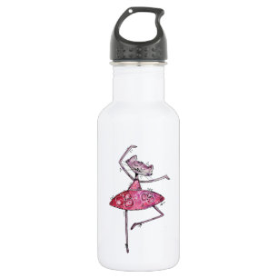 Botella De Agua Gato bailarín caprichoso lindo