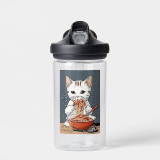 Botella De Agua Gato blanco lindo