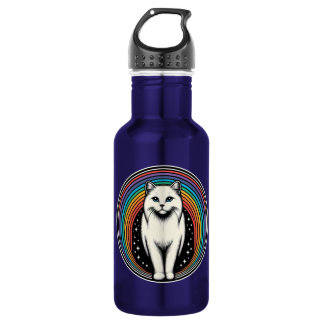 Botella De Agua Gato de arco iris