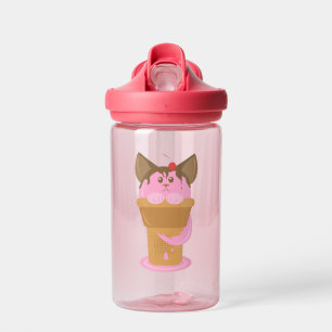 Botella De Agua Gato de helado de fresa