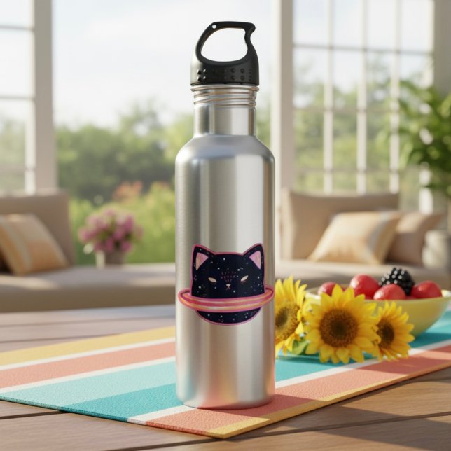 Botella De Agua Gato de planeta (Subido por el creador)