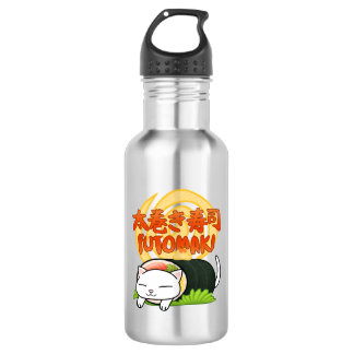 Botella De Agua Gato de sushi de Futomaki
