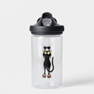 Botella De Agua Gato divertido Personaje Rascando Tela