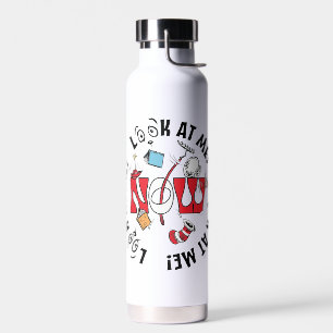 Botella De Agua Gato en el Gorra   ¡Mírame! ¡Mírame!