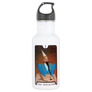 Botella De Agua Gato en la tarjeta Tarot, artista desconocido