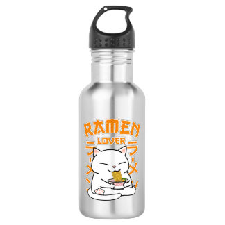 Botella De Agua Gato japonés Ramen Ramen Lover