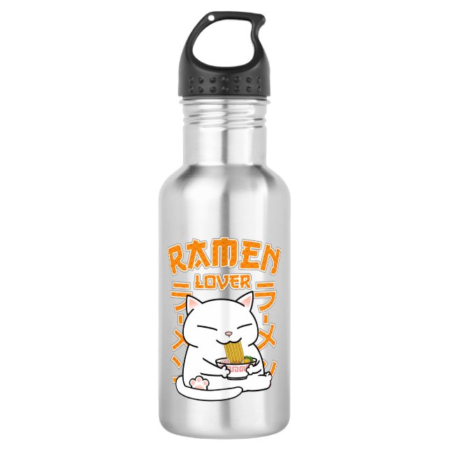 Botella De Agua Gato japonés Ramen Ramen Lover (Anverso)