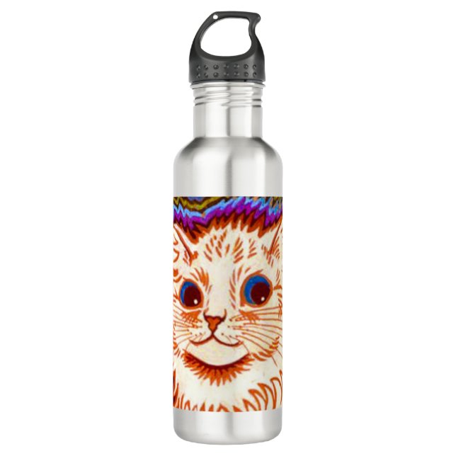 Botella De Agua Gato Kaleidoscope (Anverso)