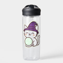 Botella De Agua Gato Kawaii Halloween - Magnífico y adorable Spook