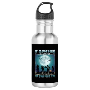 Botella De Agua Gato Meow Am Noche de Halloween Bruja Calabaza (2)