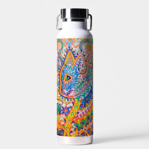 Botella De Agua Gato psicodélico, Louis Wain