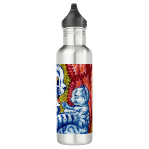 Botella De Agua Gato y sus gatitos