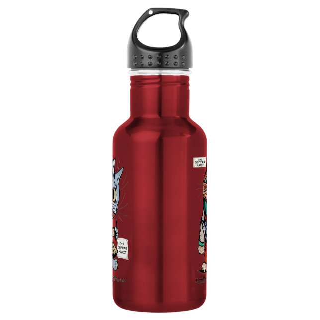 Botella De Agua Gatos de niño y Chica, Louis Wain (Anverso)