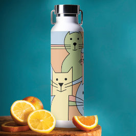 Botella De Agua Gatos de Whisker Wonders