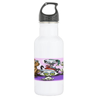 Botella De Agua Gatos navidades