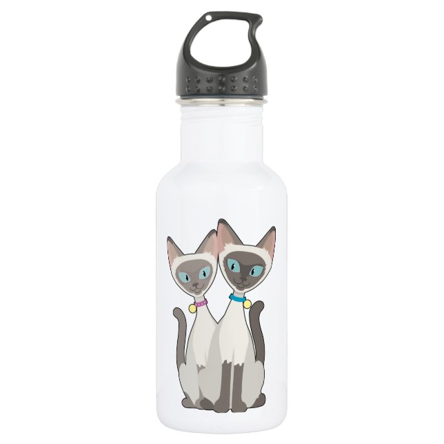 Botella De Agua Gatos siameses (Anverso)