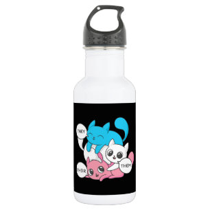 Botella De Agua Gatos trans. Ellos les pronuncian sus Pronósticos