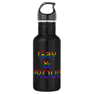 Botella De Agua Gay de Fallln y orgulloso