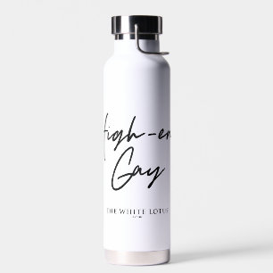 Botella De Agua Gay de gama alta - El Lotus blanco