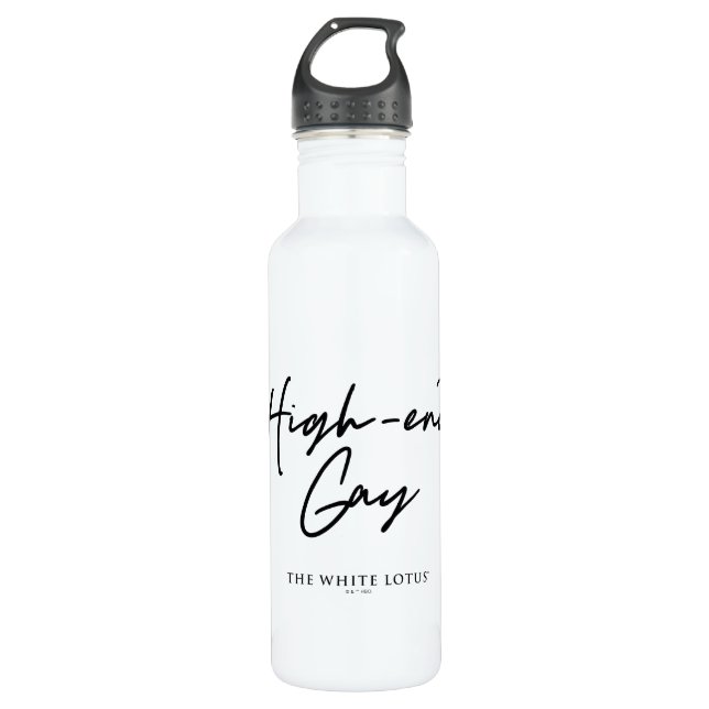 Botella De Agua Gay de gama alta - El Lotus blanco (Anverso)