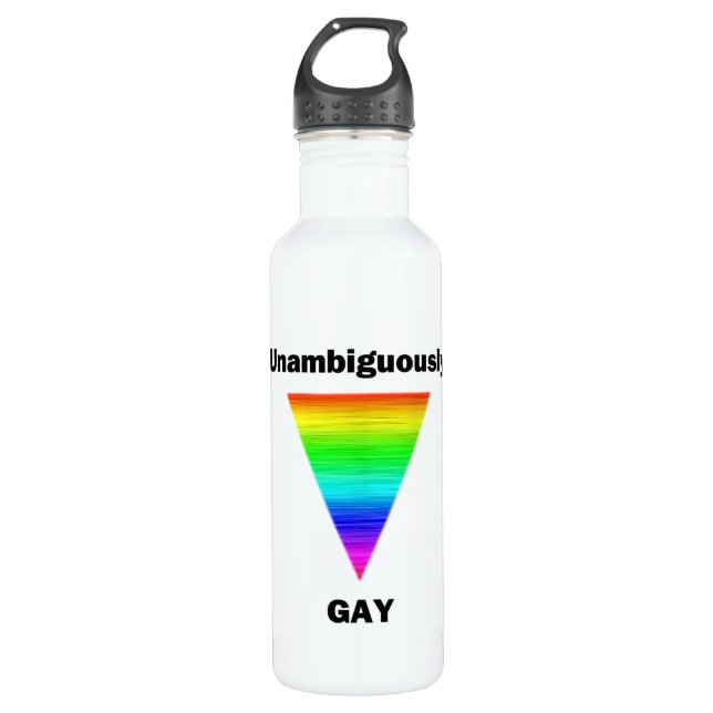 Botella De Agua Gay inequívoco (Anverso)