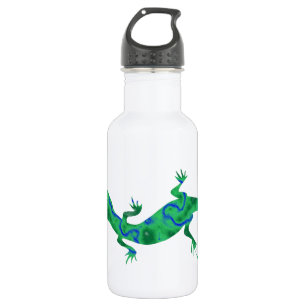Botella De Agua Gecko verde