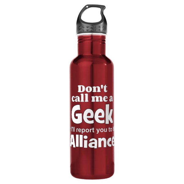 Botella De Agua Geek Alliance wf (Anverso)