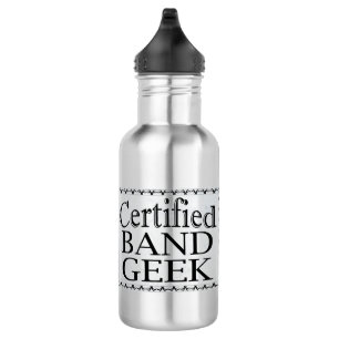 Botella De Agua Geek de banda certificada