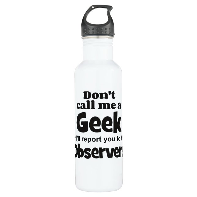 Botella De Agua Geek Observers bf (Anverso)