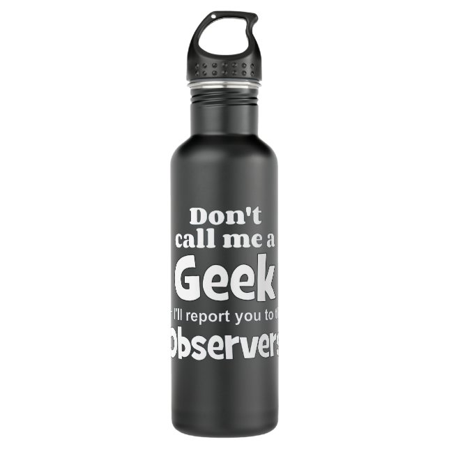 Botella De Agua Geek Observers wf (Anverso)