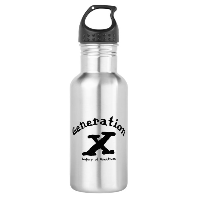 Botella de agua Generación X (Anverso)