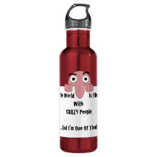 Botella De Agua Gente loca, soy uno de ellos