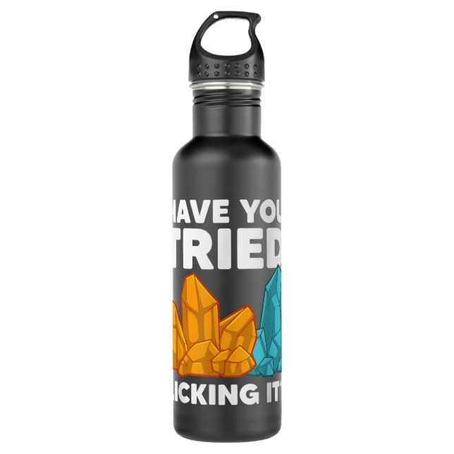 Botella De Agua Geología divertida para hombres mujeres Rockhound  (Anverso)