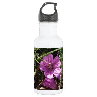 Botella De Agua Geranio púrpura silvestre
