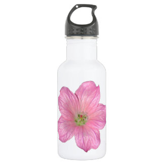 Botella De Agua Geranio rosa