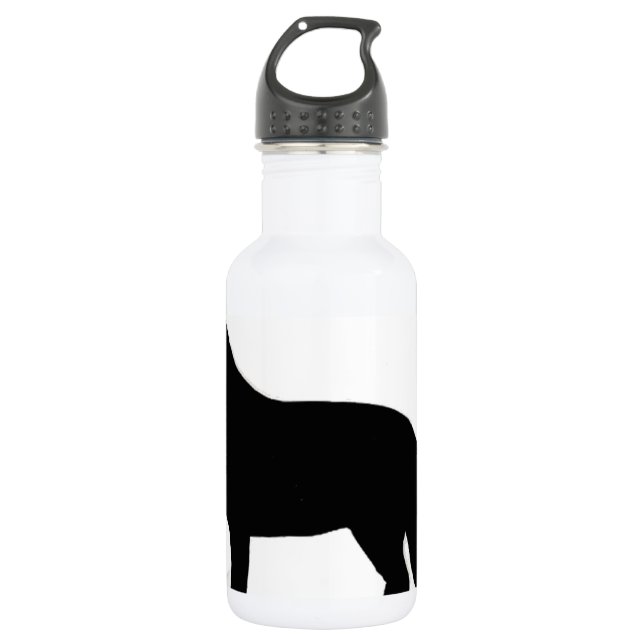 Botella De Agua german shepherd silo black (Anverso)