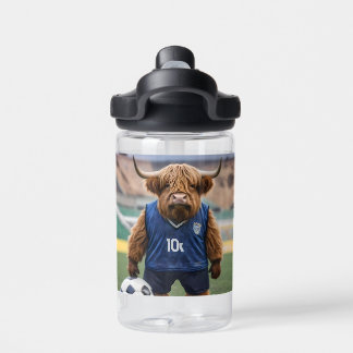Botella De Agua "Getter de gol: Vaca de Highland vestida para el f