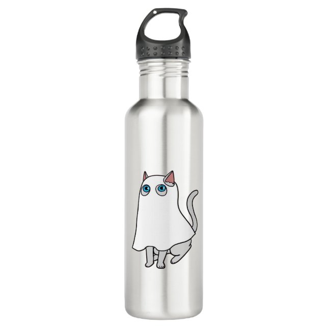 Botella De Agua Ghost Cat Classic T-Shirt_1 (Anverso)