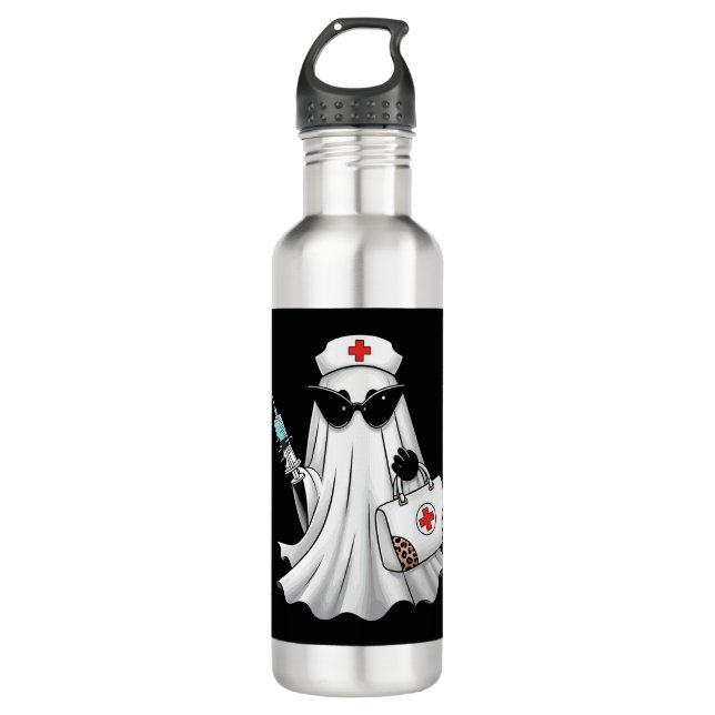 Botella De Agua Ghost Nurse Halloween (Anverso)