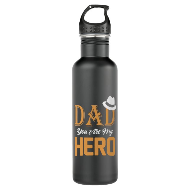 Botella De Agua Gifts Dad | Dad You Are My Hero (Anverso)
