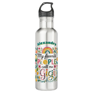 Botella De Agua ❤️ GIGI personalizado regalo Día de la Madre cumpl