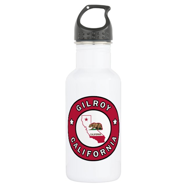 Botella De Agua Gilroy California (Anverso)