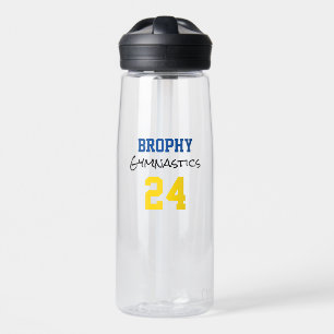 Botella De Agua Gimnasia Colores escolares AÑO Equipo deportivo Es
