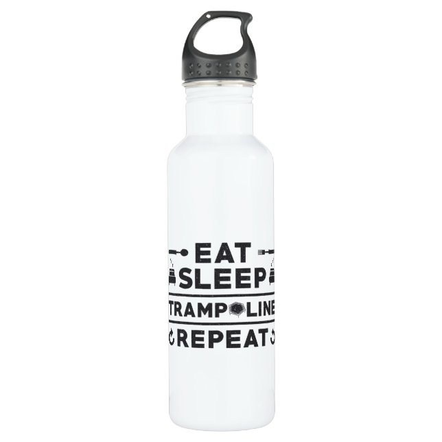 Botella De Agua Gimnasio de Trampoline Repetido de Sueño (Anverso)