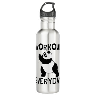 Botella De Agua Gimnasio Panda Workout